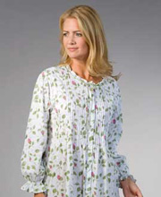 Women's plus size sleepwear nightgown robe cotton batiste