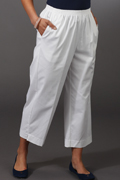 Alfred Dunner Classics Cotton-Rich Twill Capri Pants - White