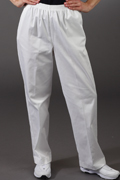 Alfred Dunner Classics Cotton-Rich Twill Medium Length Pants - White