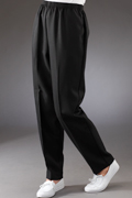 Alfred Dunner Medium Length Poly Easy Care Pants - Black