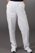 Plus Size Koret Slimming Solutions Flat Front Women's Linen-look White Pants - Women's Short Length