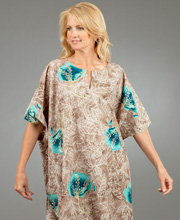 Special Kaftan - One Size Fits Most! Peppermint Bay 100% Cotton in Gobi Desert Print