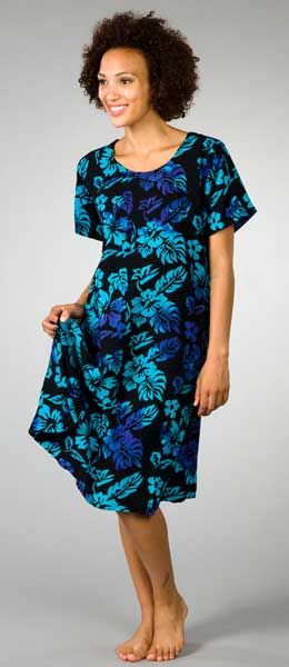 Bali Batiks Short Sleeve Dress - Pacific Isles 