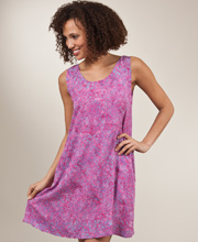 Beach Dress Sleeveless Cover Up by Treasures of Bali - Sunset Reef 