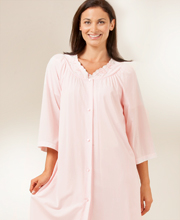 Plus Shadowline Petals 3/4 Sleeve Waltz Robe - Petal Pink, Rosy Pink, Purple, Red