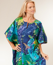 100% Cotton Lounger Caftan by Peppermint Bay - Tropical Burst