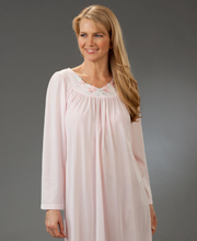 Pink Shadowline Petals Ballet Long Sleeves Night Gown