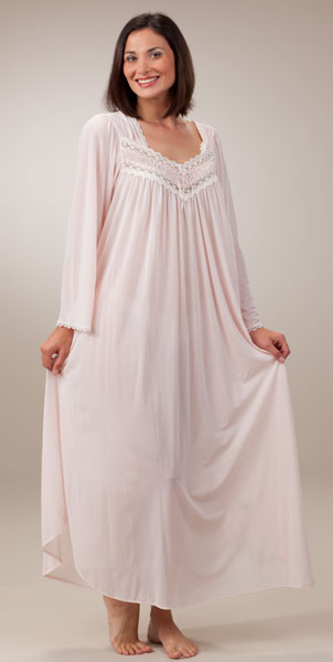 silk essence nighgown in pink