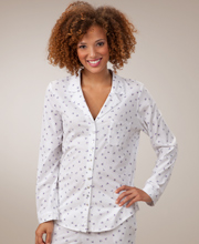 Sale - Eileen West  Pajamas - Cotton Knit Long Sleeve - Sweet Violets