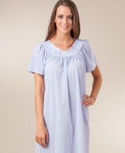 Special - Plus Shadowline Petals Flutter Sleeves Waltz Nightgown - Peri
