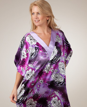 Plum Island Satin Caftan - One Size Fits Most in Plum Island