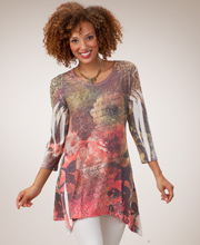 Sweater Tunics for Women -  Hacci Knit Tunic in Sedona