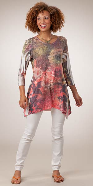 Sweater Tunics for Women -  Hacci Knit Tunic in Sedona