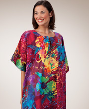 Coco Plum Peppermint Bay 100% Cotton Caftan - Lounger Style
