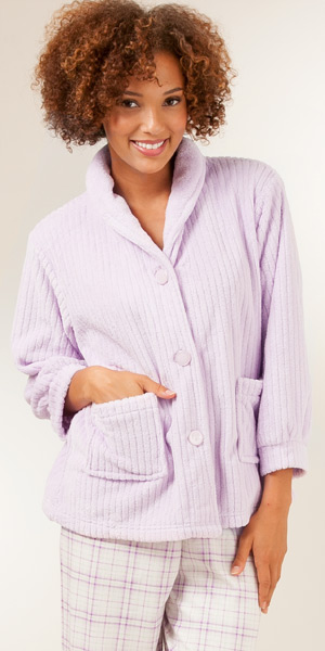 Plus Size Bedjackets - Angel Fleece Bed Jacket for Women