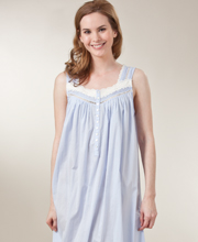 Last Ones S & XL - Eileen West Sleeveless Sweet Pea Solid Lilac Gown