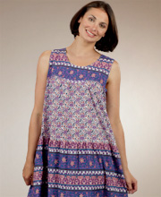 La Cera Dress - Soft & Easy 100% Cotton Sleeveless in Lilac Delight