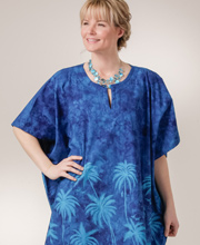 One Size Fits Most - 100% Cotton Caftan by Peppermint Bay - Miami Nights