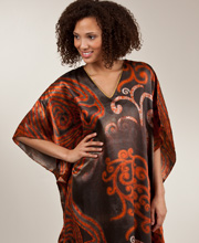 Sant&eacute Satin Kaftans - Charmeuse Caftan One Size in Vintage Roman
