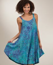 Sleeveless Treasures of Bali Swing Beach Coverup - Entwined Paradise