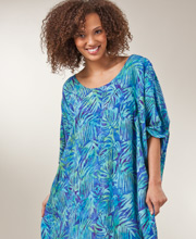 Caftan by Bali Batiks - Hand Painted Rayon in Jungle Beach 