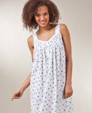 Eileen West Sleeveless Cotton Lawn Ballet Gown - Daisy Lace Seashell