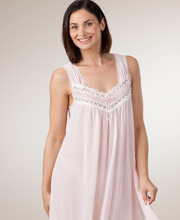 Sale - Gowns by Miss Elaine - Pink Sleeveless Silk Essence Waltz Gown 