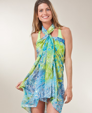 Semi-sheer Pareo Coverup by Peppermint Bay - Tortoise Shell Sarong