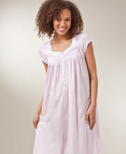 Fuschia Orchid Eileen West Cap Sleeve Cotton Lawn Ballet Nightgown