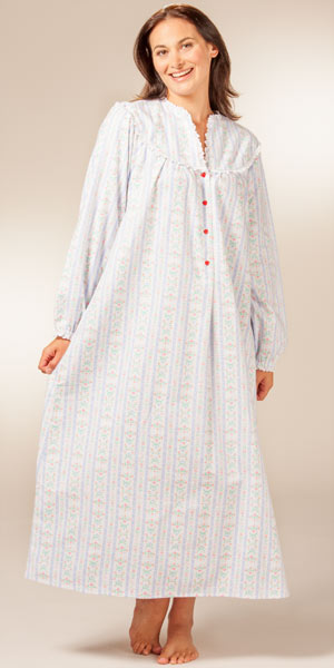 long flannel gown
