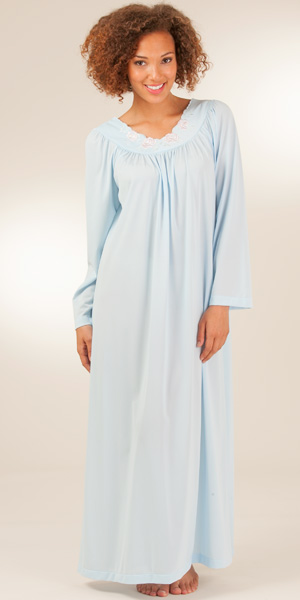 Long Sleeve Nylon Nightgown 92