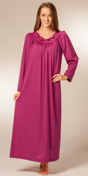 Long Sleeve Nylon Nightgown 52