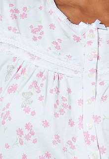 ashley laura cotton nightgowns nightgown short meadow butterfly sleepwear