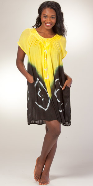Sundress Yellow Cap Sleeve Semi Sheer Coverup sundress yellow cap sleeve semi sheer coverup