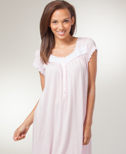 nightgown sleeve short eileen west primrose modal cotton pageant ballet cap summer