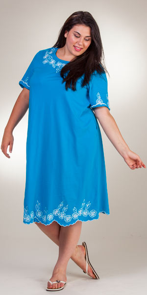 short sleeve mid length dress