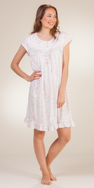 soft short nightgowns