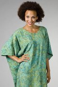 Bali Batiks Rayon Caftan - One Size in Utopia Print