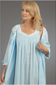 Eileen West Nightgown Button Front Robe Peignoir Set Bridal
