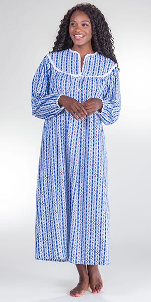Blue Long Nightgown