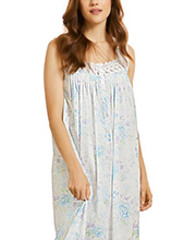 Eileen West Cotton Lawn Sleeveless Night Gown in Dreamy Garden