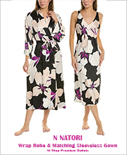 N Natori Gown & Robe in Majestic Orchid