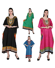 One Size Fits Most Advance Apparels Dashiki Rayon Kaftan in Seven Colors
