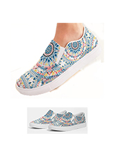 Da Boho Pink Slip-On Canvas Shoe