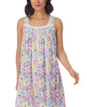 Eileen West  Cotton Lawn Sleeveless Night Gown in Watercolor Dream