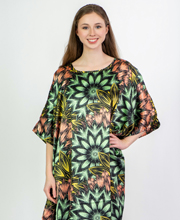 Winlar Satin Charmeuse Women's Caftan Lounger in Starstruck
