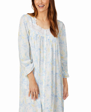  Eileen West Button-Front Robe or Gown - 100% Cotton Ballet Length in Garden Floral