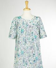 Calida Nightgowns - Cotton Knit Short Sleeve in Lotus Breeze