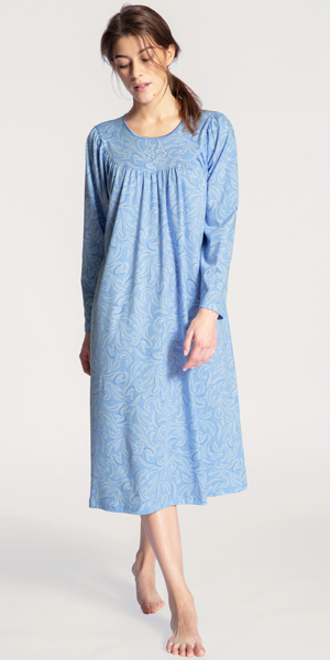 long sleeve knit nightgown