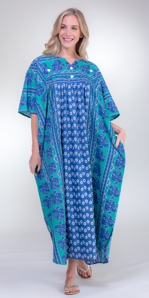 long cotton caftan